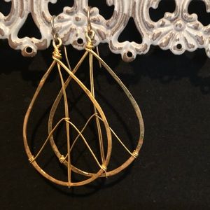 Gold Peace Sign Earrings from EB